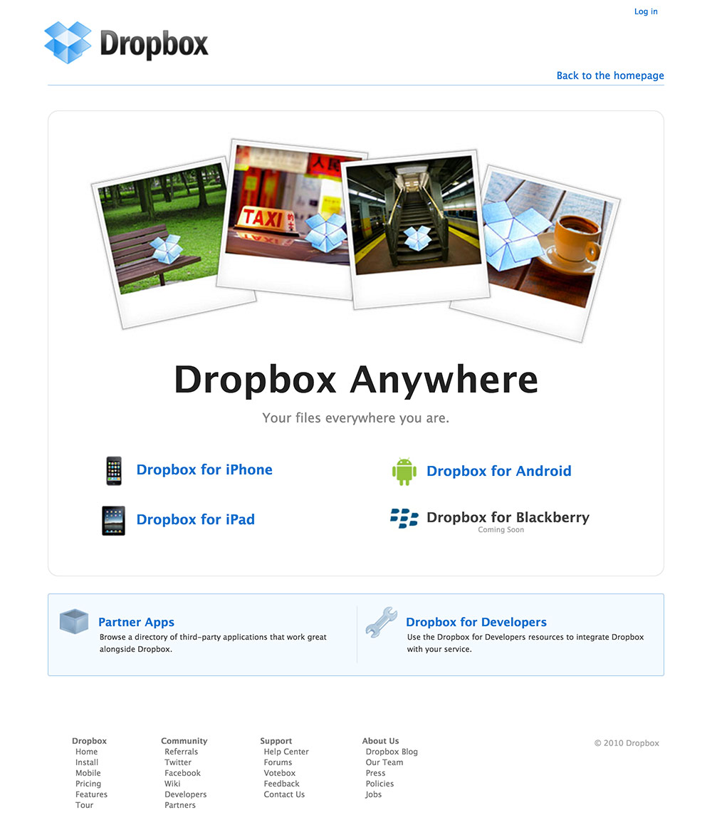 mobile dropbox 2010
