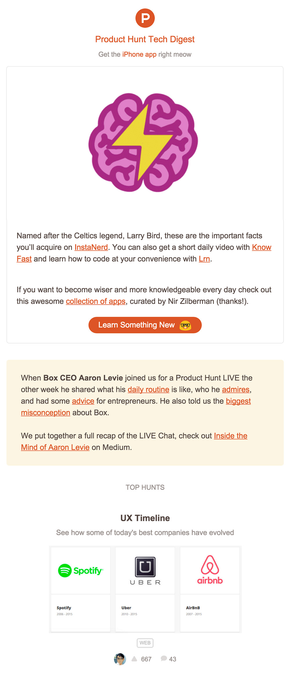 newsletter producthunt