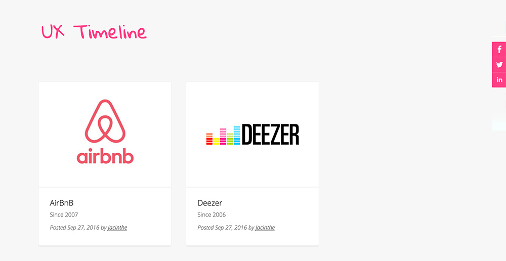 homepage uxtimeline 2015