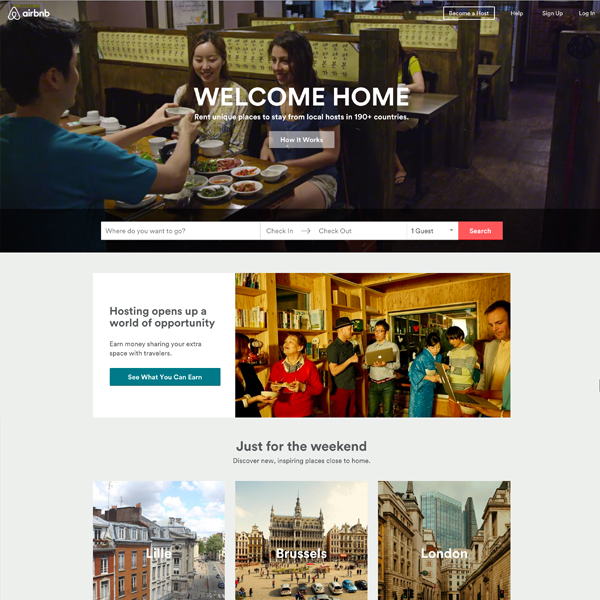 homepage airbnb 2015