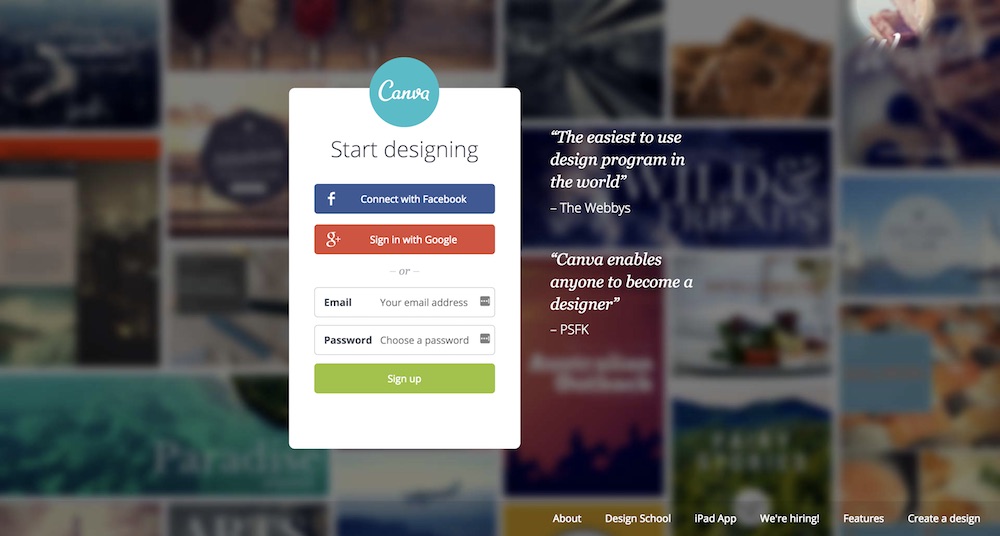 homepage canva 2015