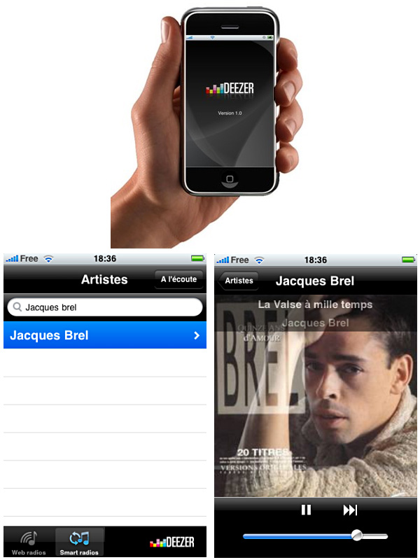 iPhone deezer 2008