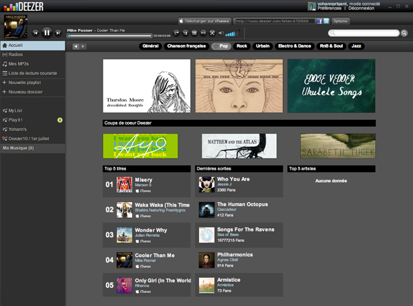 home admin deezer 2009