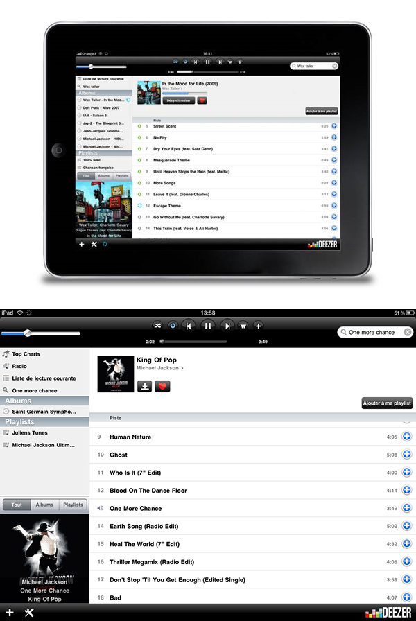 iPad deezer 2010