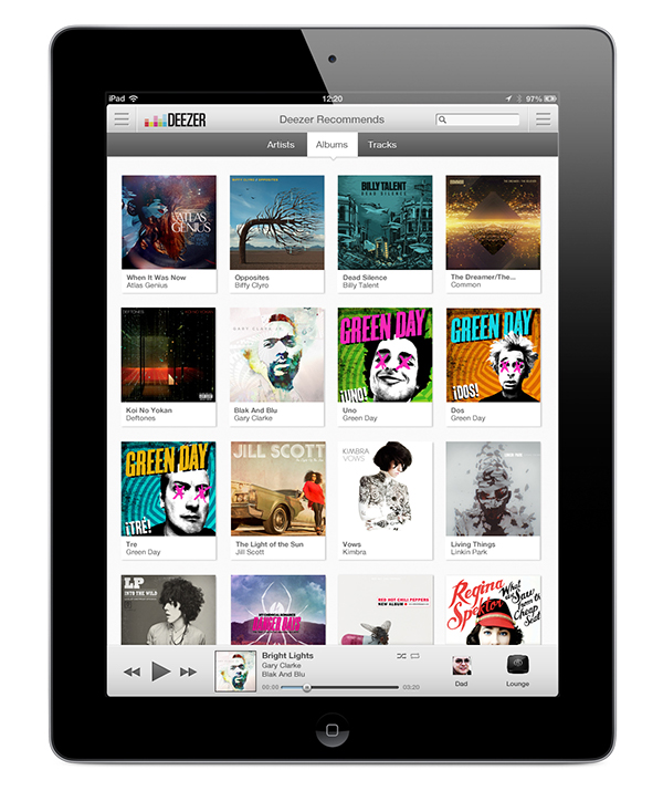 iPad deezer 2012