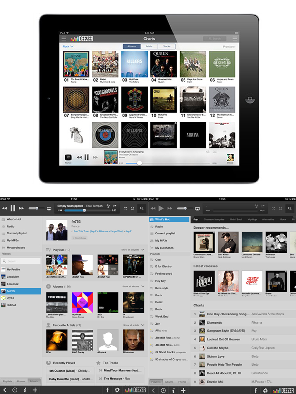 iPad deezer 2013