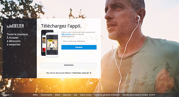 homepage deezer 2015