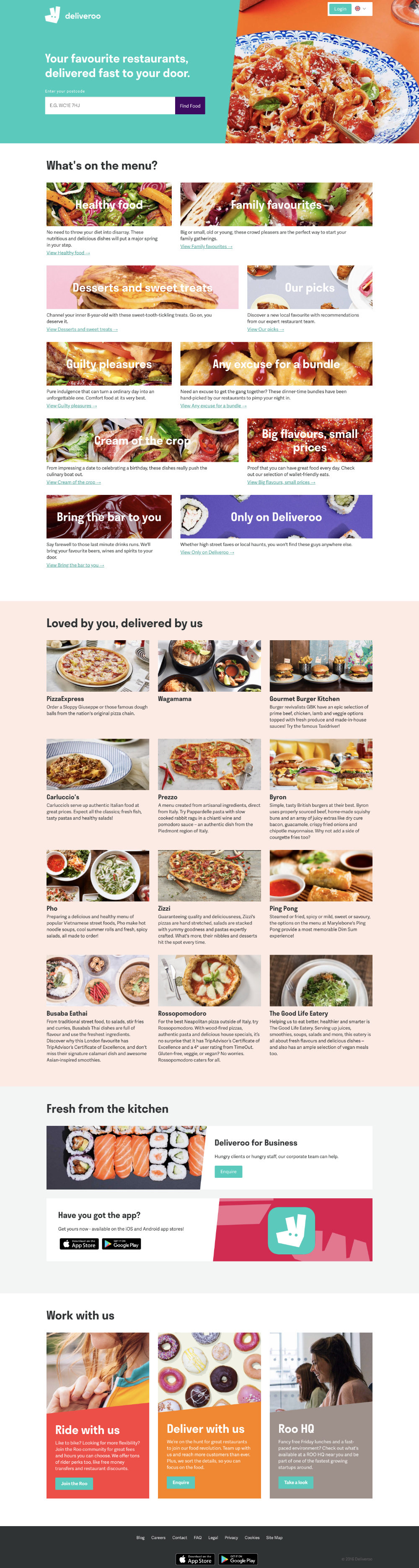 homepage deliveroo 2016