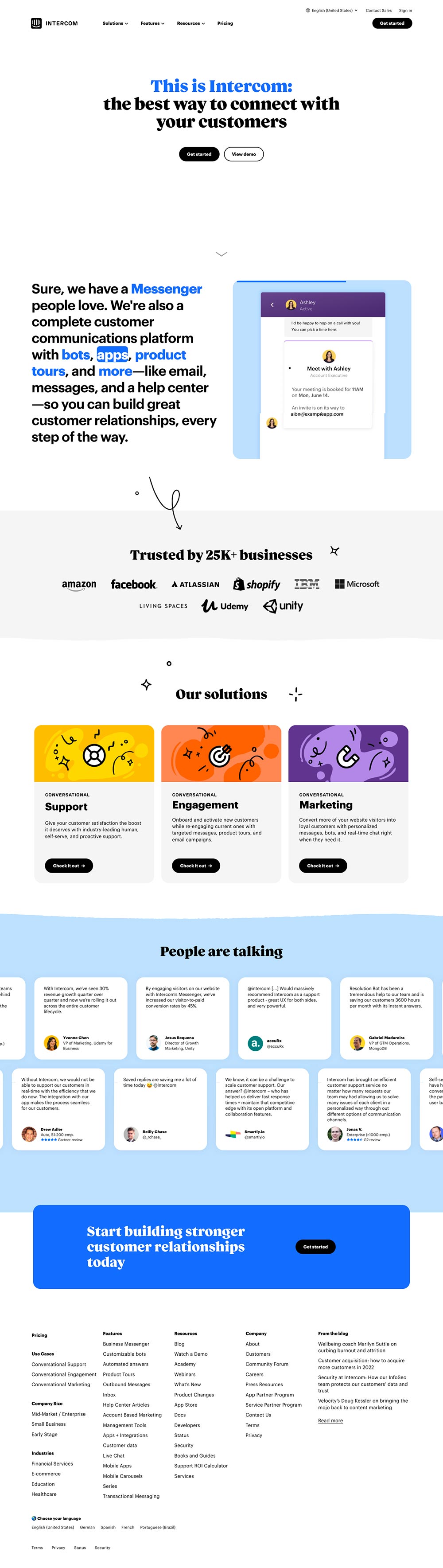 homepage intercom 2022