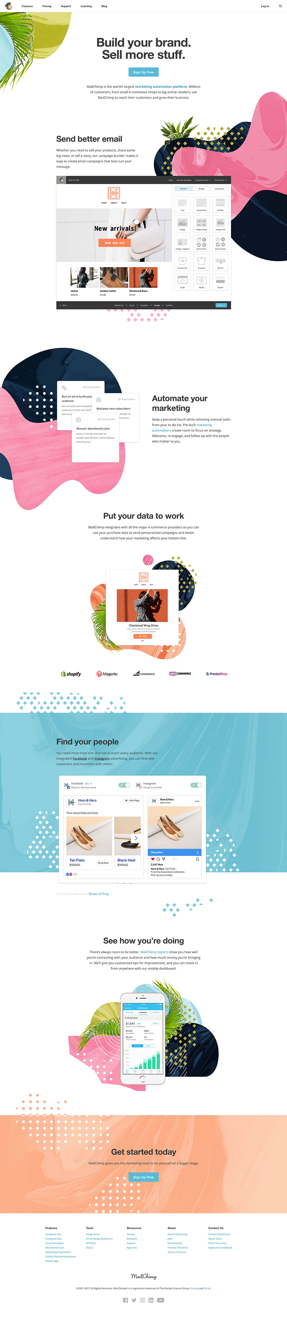 homepage mailchimp 2017