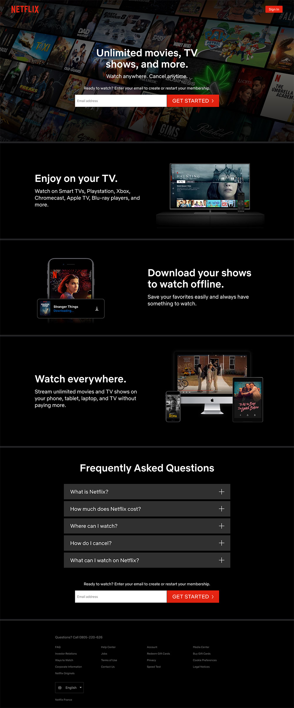 homepage netflix 2020