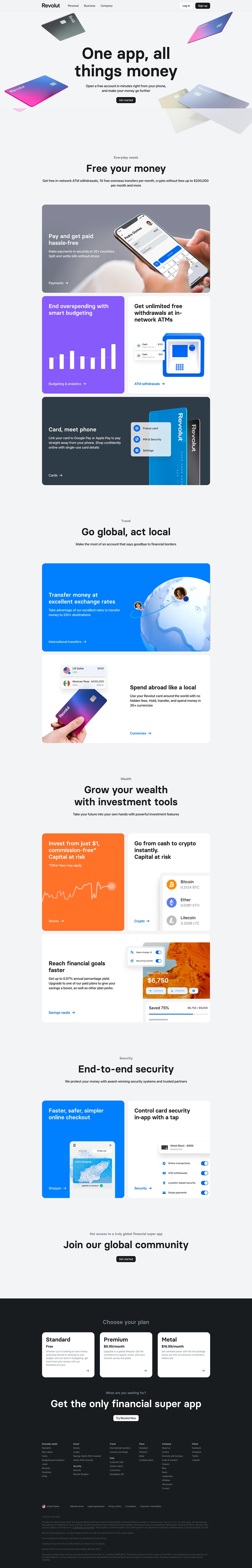 homepage revolut 2022