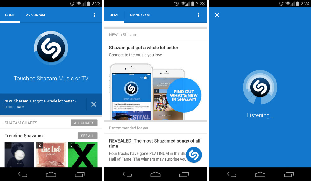 android shazam 2014