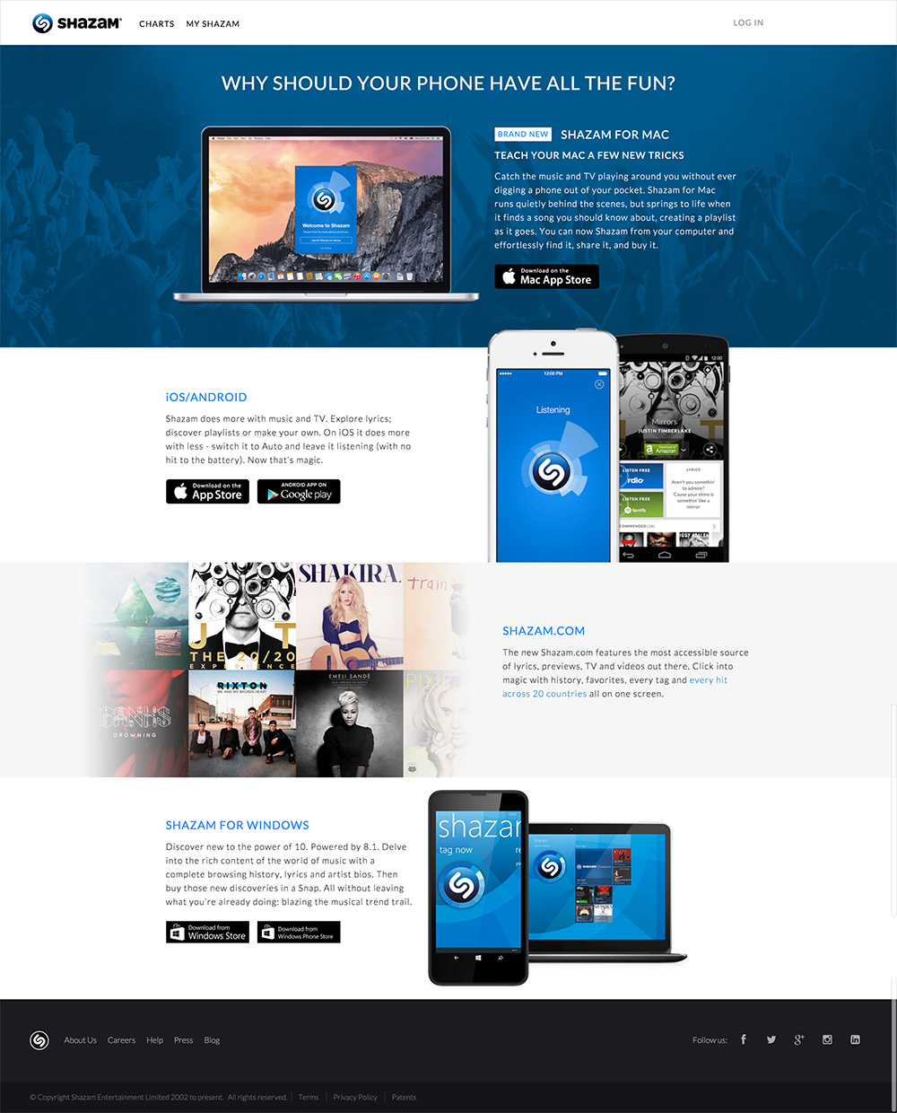 homepage shazam 2014