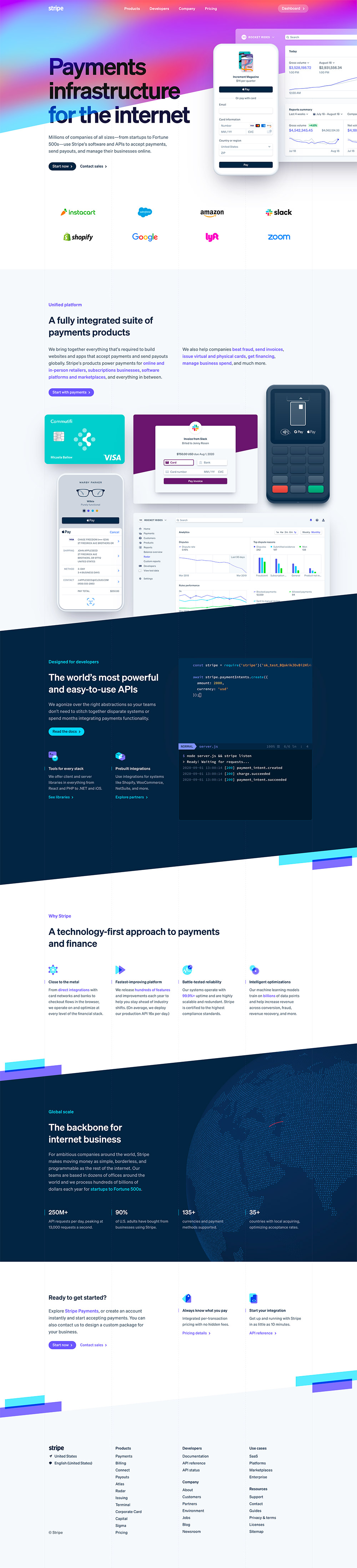 homepage stripe 2020