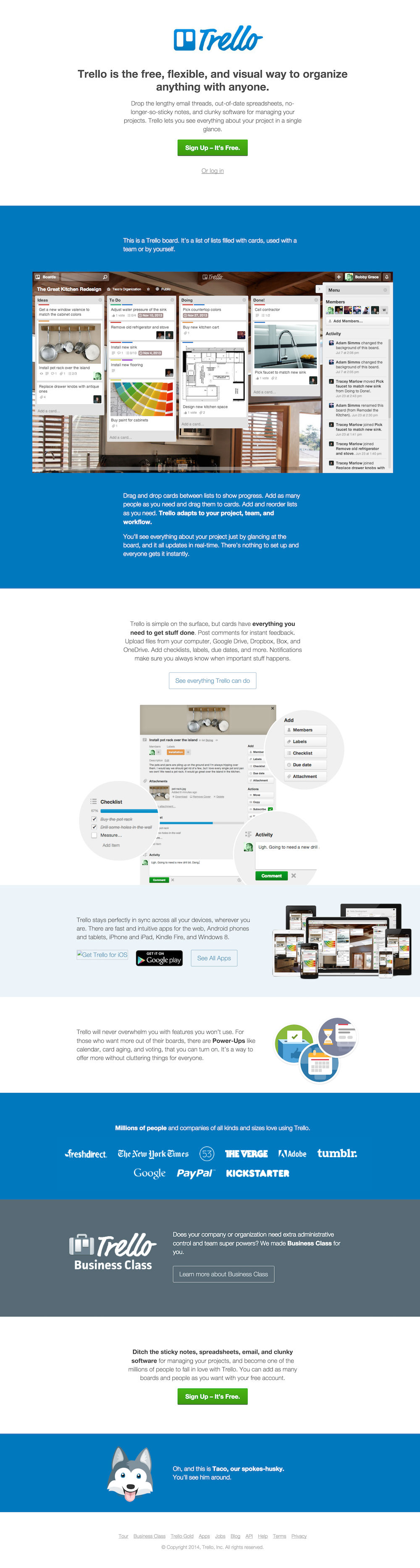 homepage trello 2014