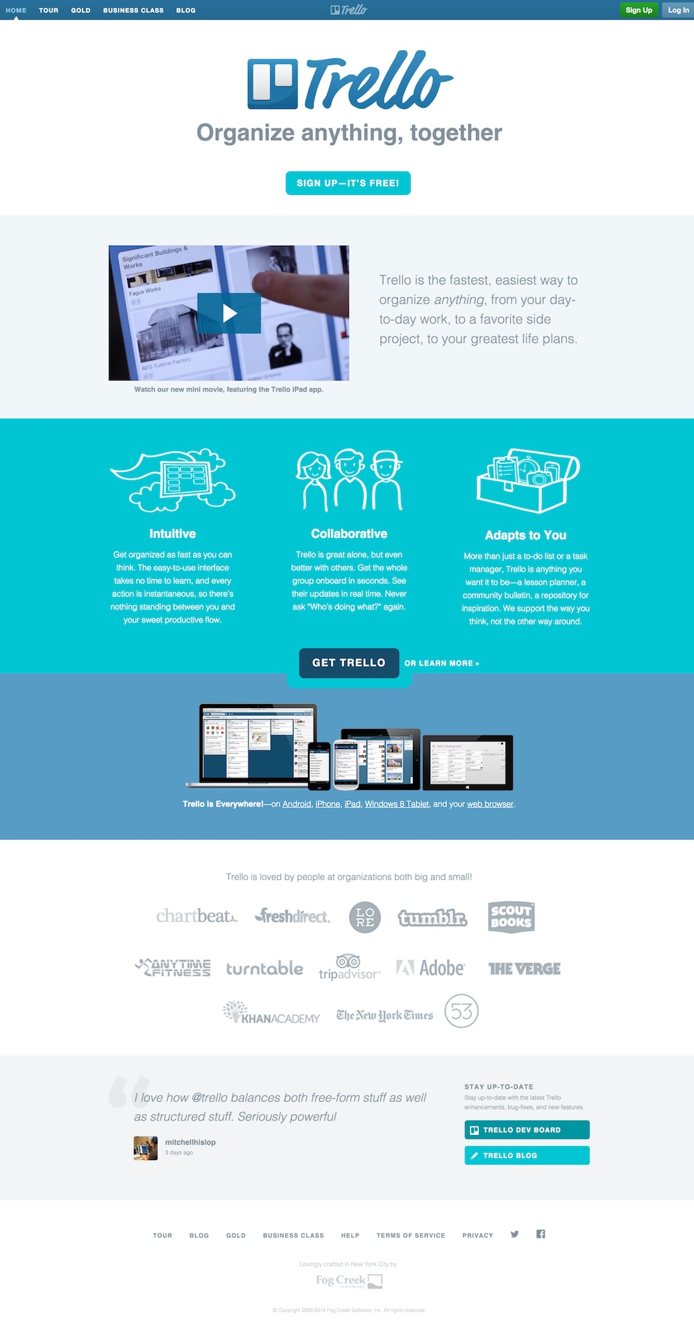 homepage trello 2014