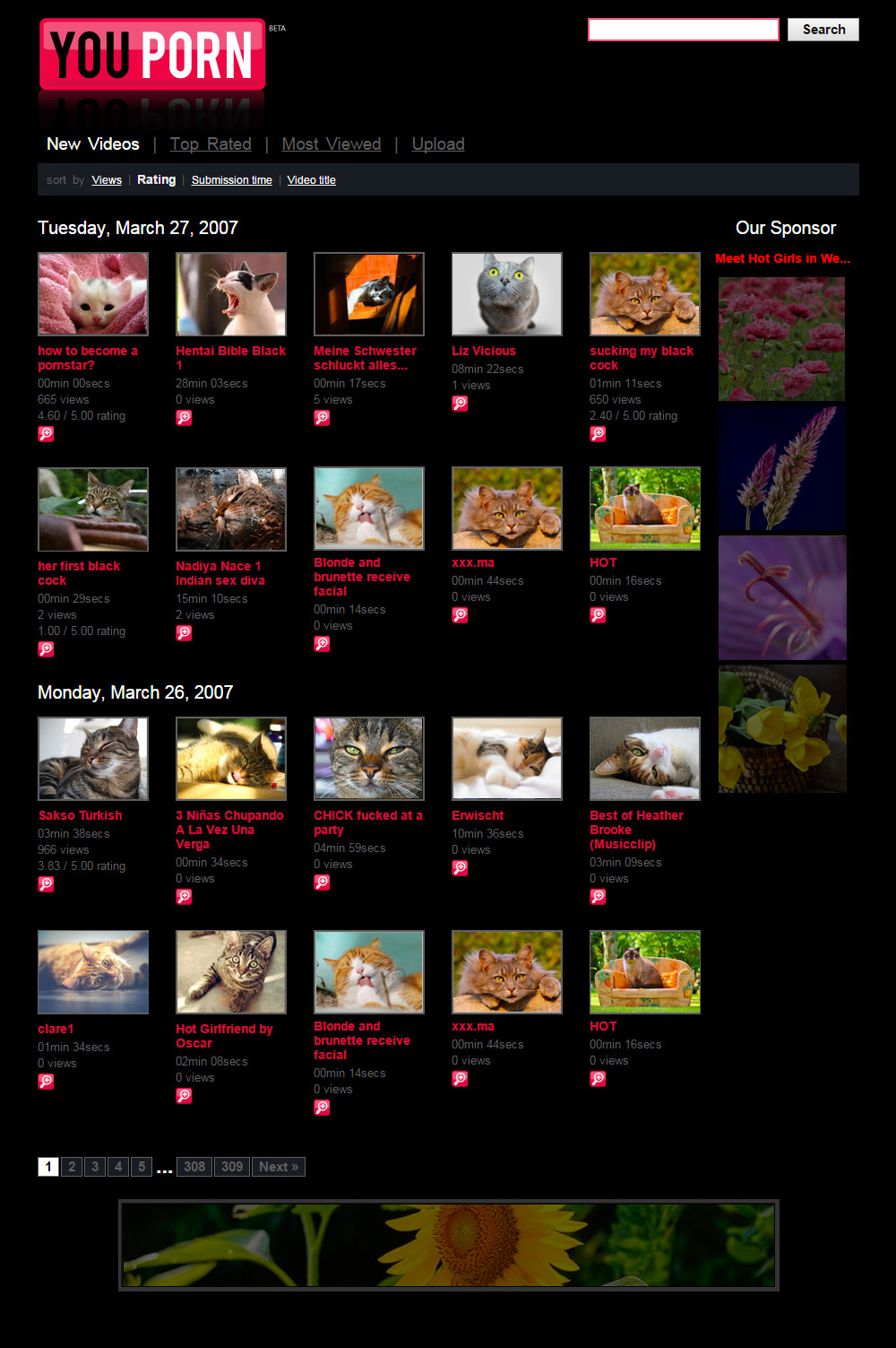 homepage youporn 2007