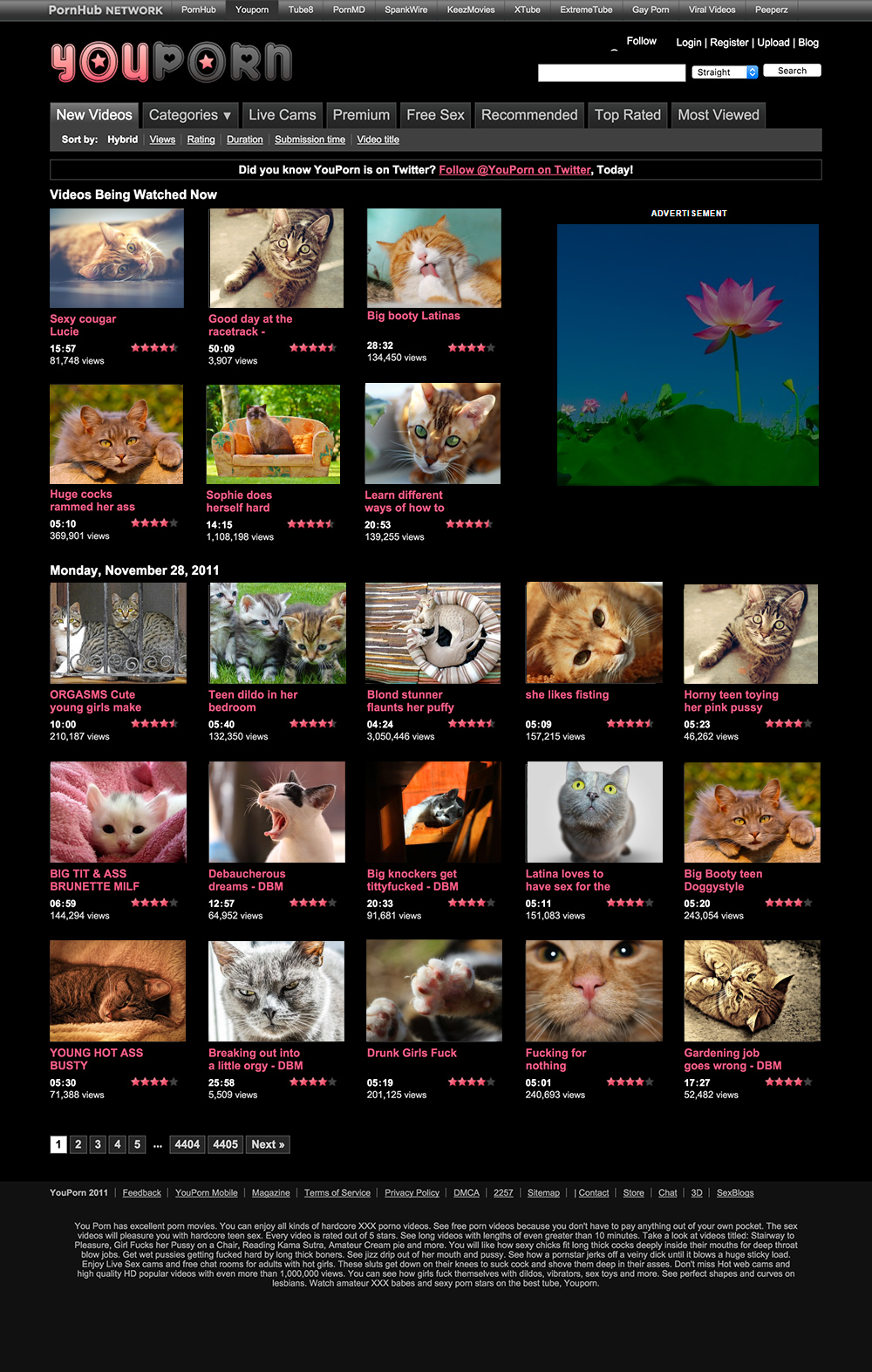 homepage youporn 2011